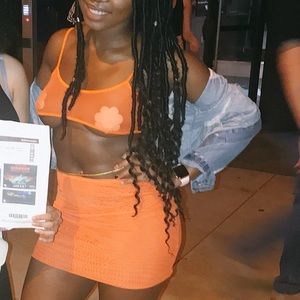 Orange two piece set